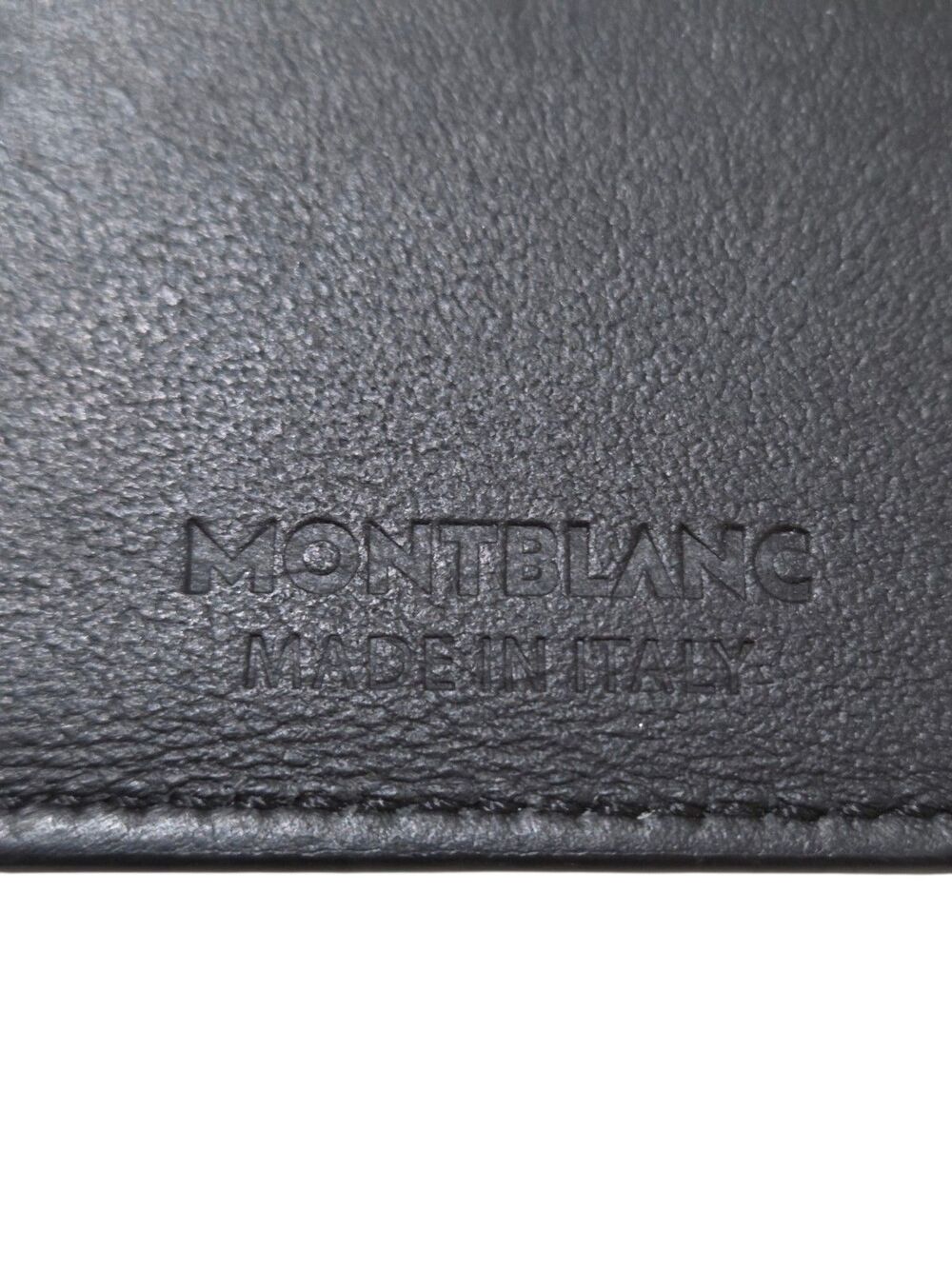 Montblanc Meisterstuk Bifold Wallet Card Case Black Italian Leather Luxury U1 - Picture 4 of 10
